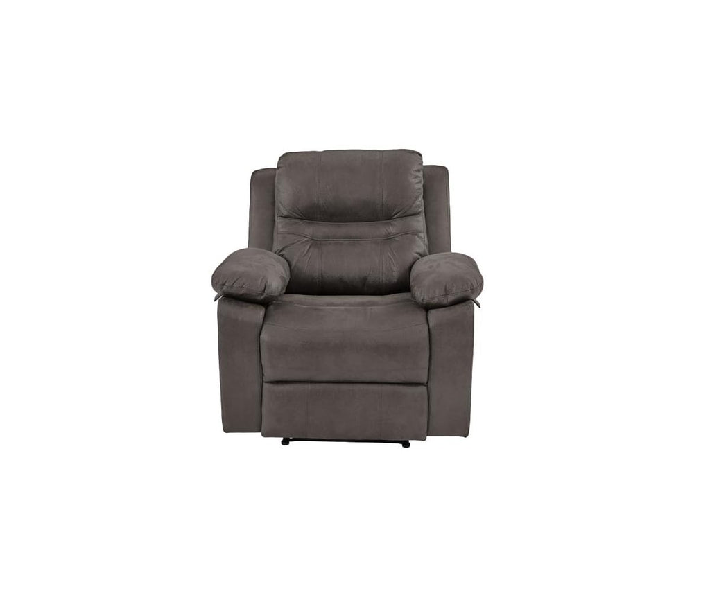 Slate Blue Breathable Leatherette Recliner Chair B45430