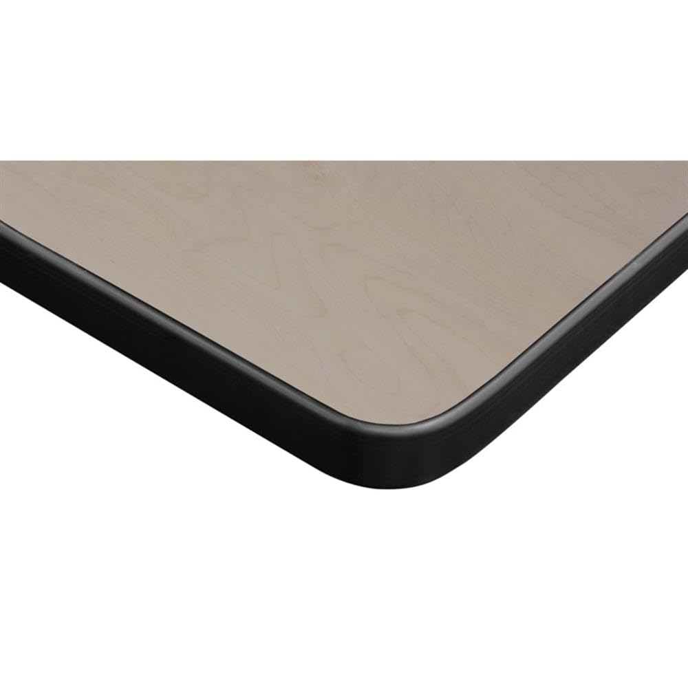 42" Square Mobile Table with 4 Blue Chairs Q595870