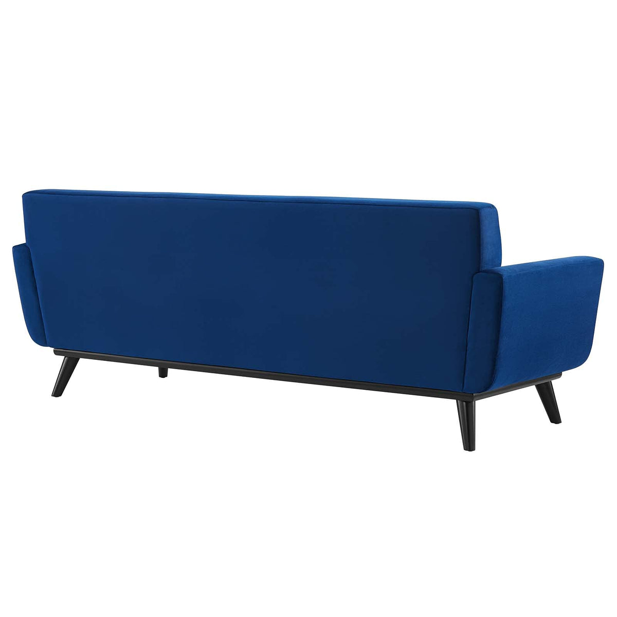 Navy Channel Tufted Performance Velvet Sofa W3830