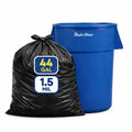 Black 40-45 Gallon Heavy Duty 1.5 Mil Trash Bags Pack of 100 F55553
