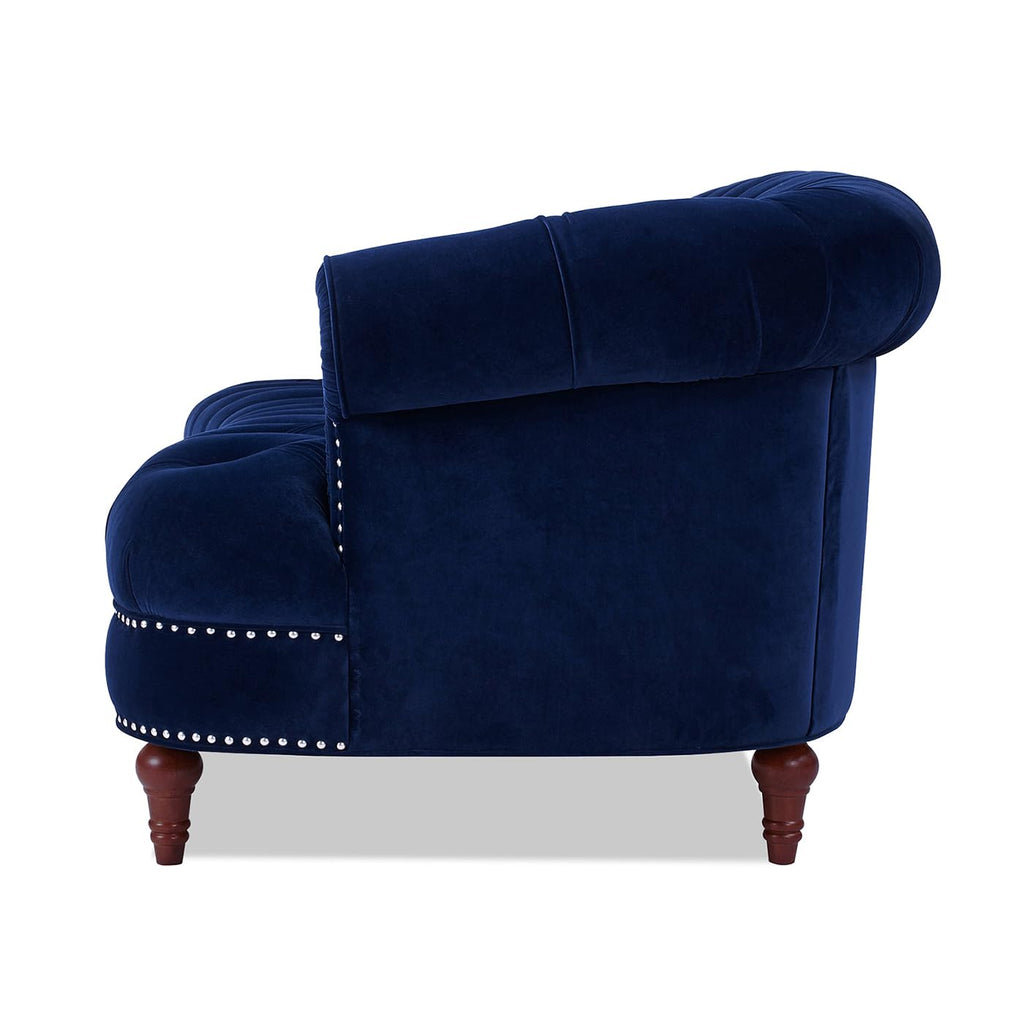 Navy Blue Velvet Tufted Sofa G759