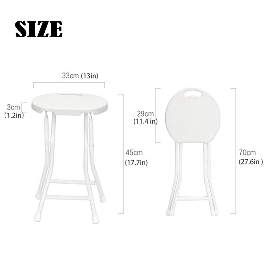18 Inch Lightweight Folding Bar Stool with Handle H42842