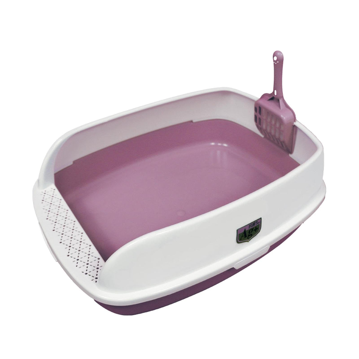 Pink Semi Enclosed Cat Litter Box N341