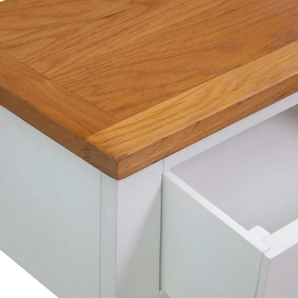 Solid Oak Wood Console Table with Drawers I4281