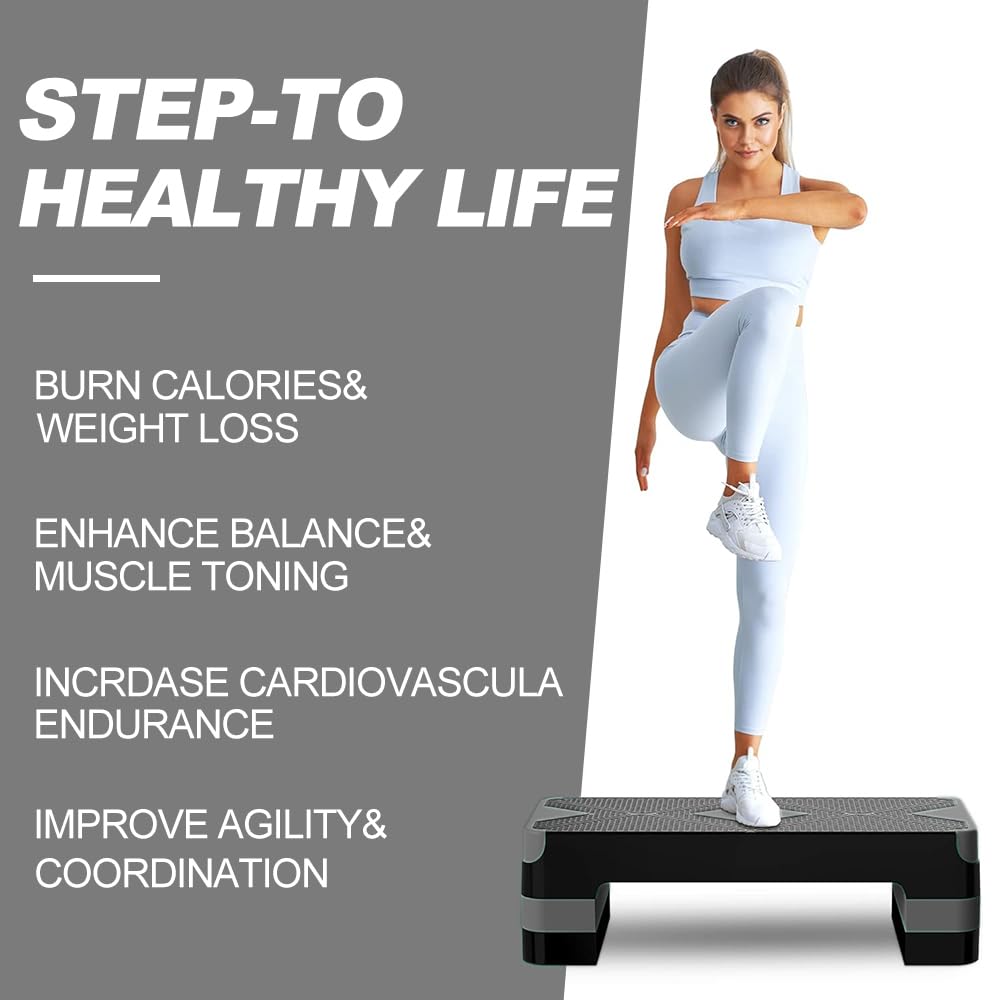 Aerobic Exercise Step, Adjustable Height Q241