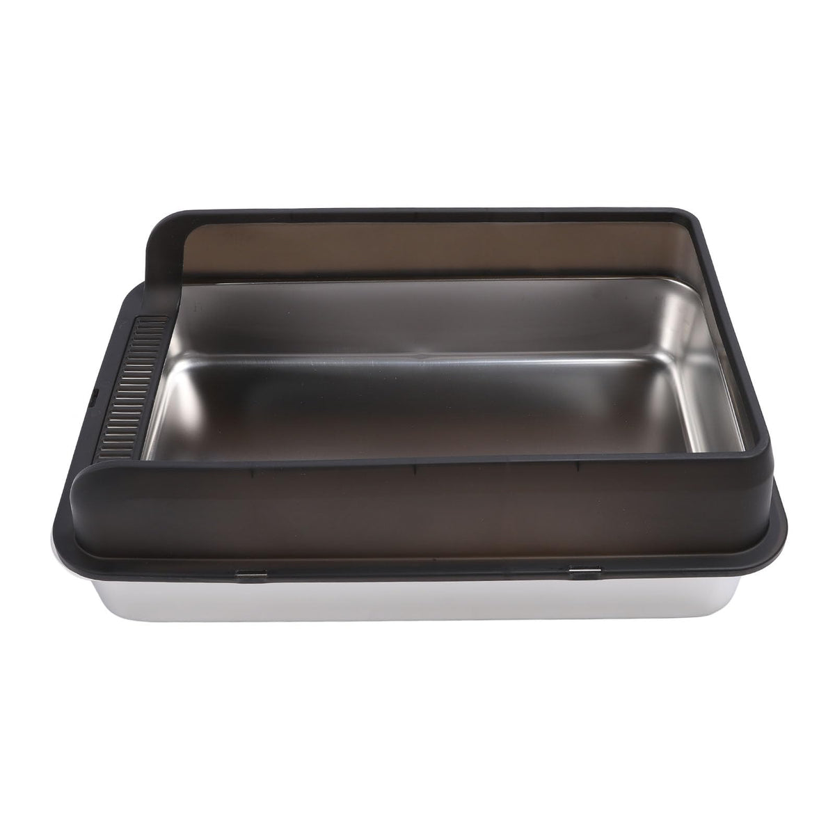 Stainless Steel High Sided Cat Litter Box with Lid S340868