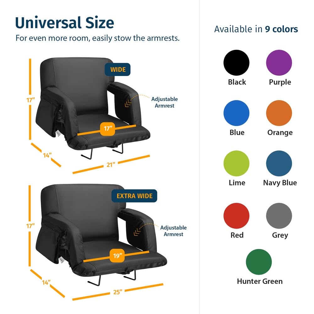 Reclining Stadium Seats for Bleachers with Back Support O480113