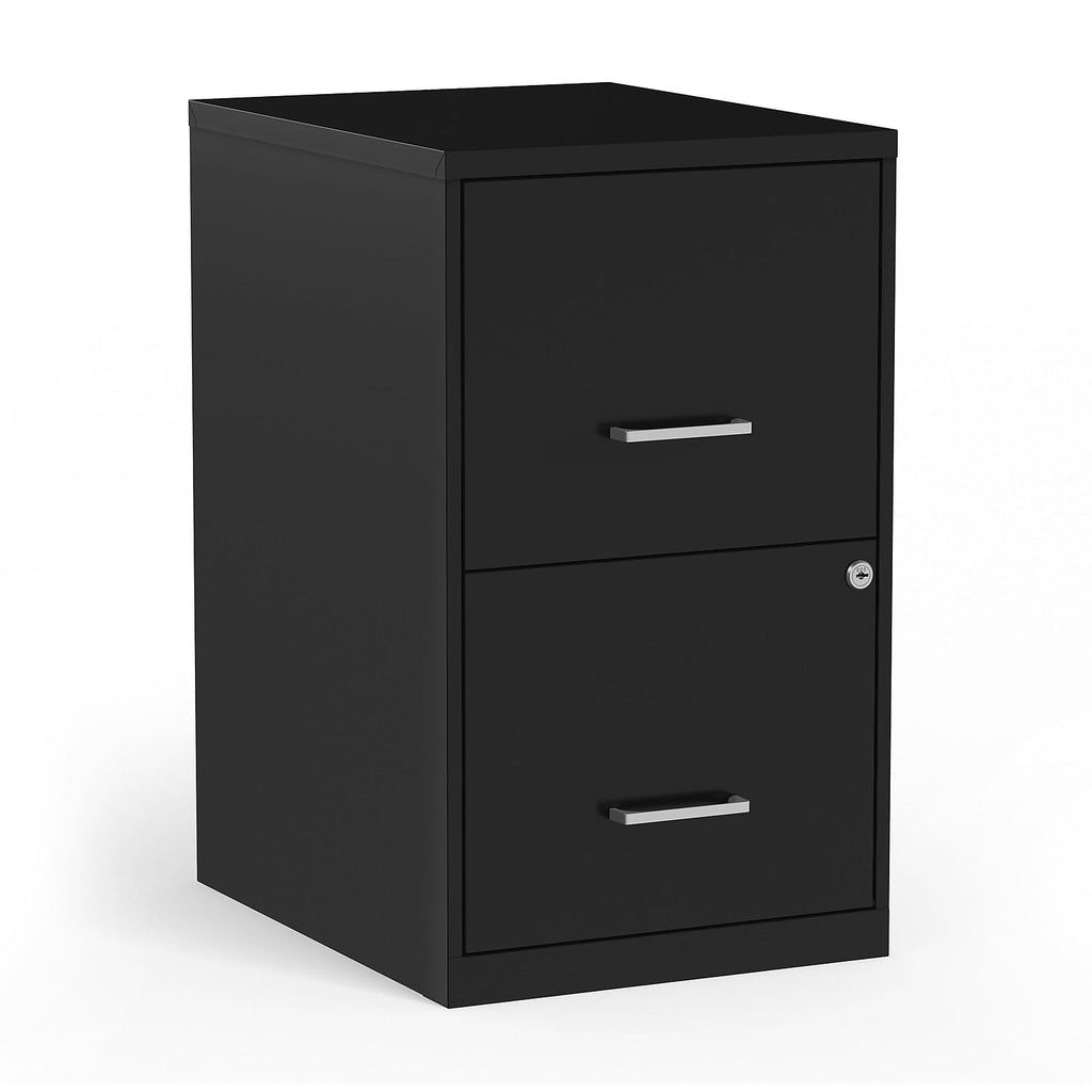 Black 2-Drawer Letter Size File Cabinet E95981