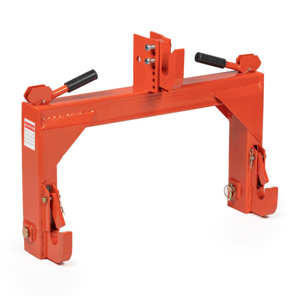 3 Point Quick Hitch Category 1 Tractor 3000 LB Lifting Capacity Orange B603