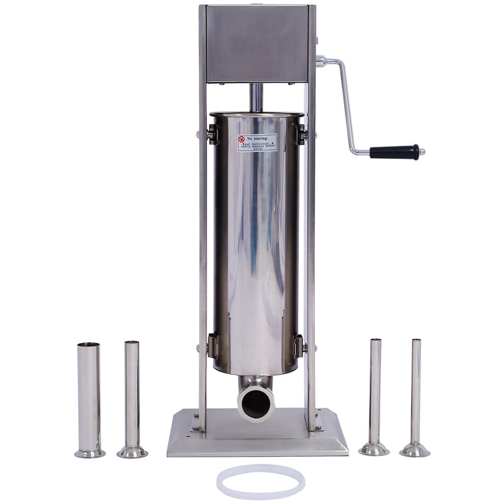 7L Stainless Steel Manual Vertical Sausage Stuffer V91397