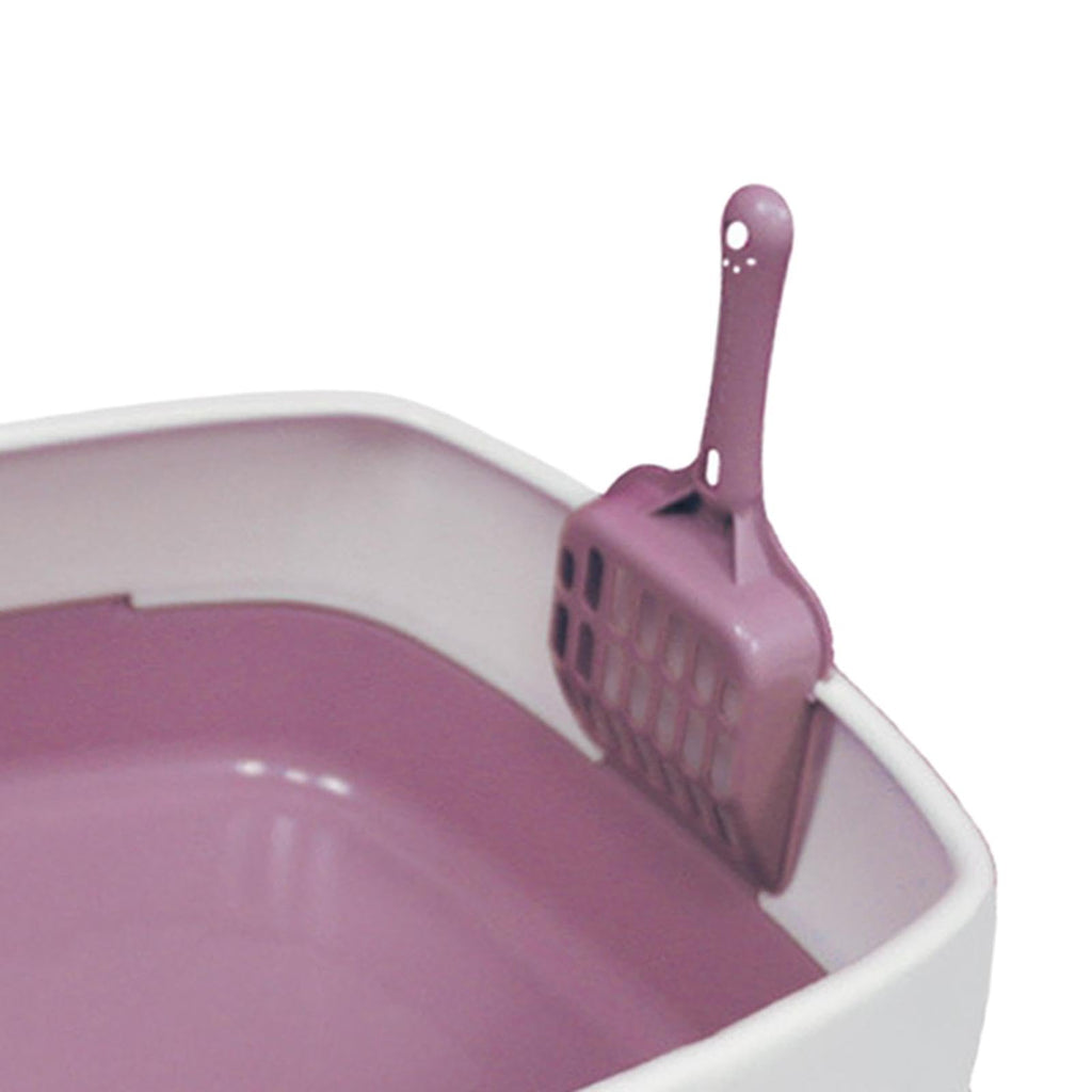 Pink Semi Enclosed Cat Litter Box N341