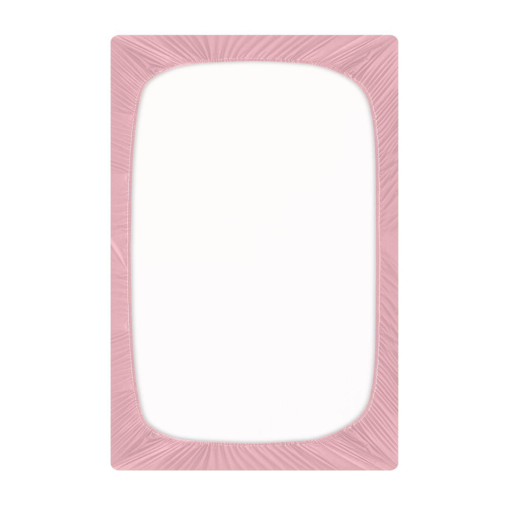 Pink Fitted Crib Sheet Microfiber I25580