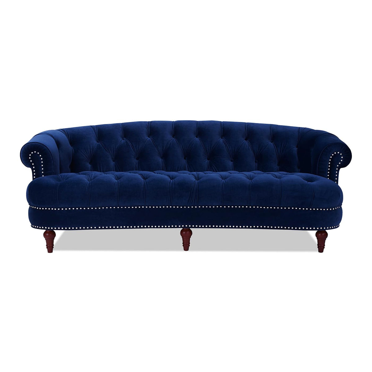 Navy Blue Velvet Tufted Sofa G759
