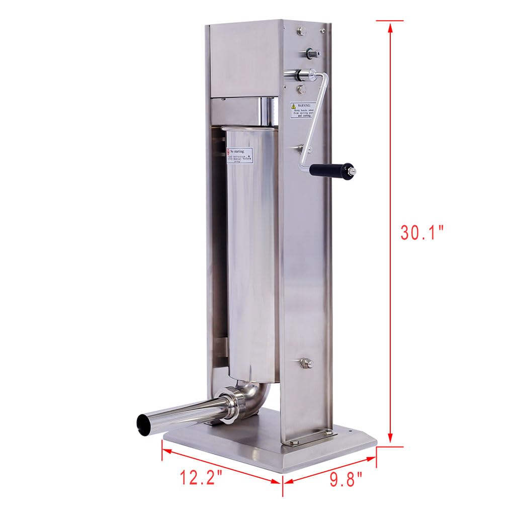 7L Stainless Steel Manual Vertical Sausage Stuffer V91397