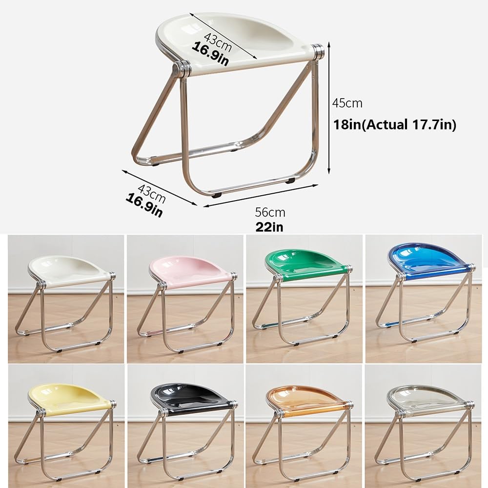 Black Acrylic Folding Chair M991444