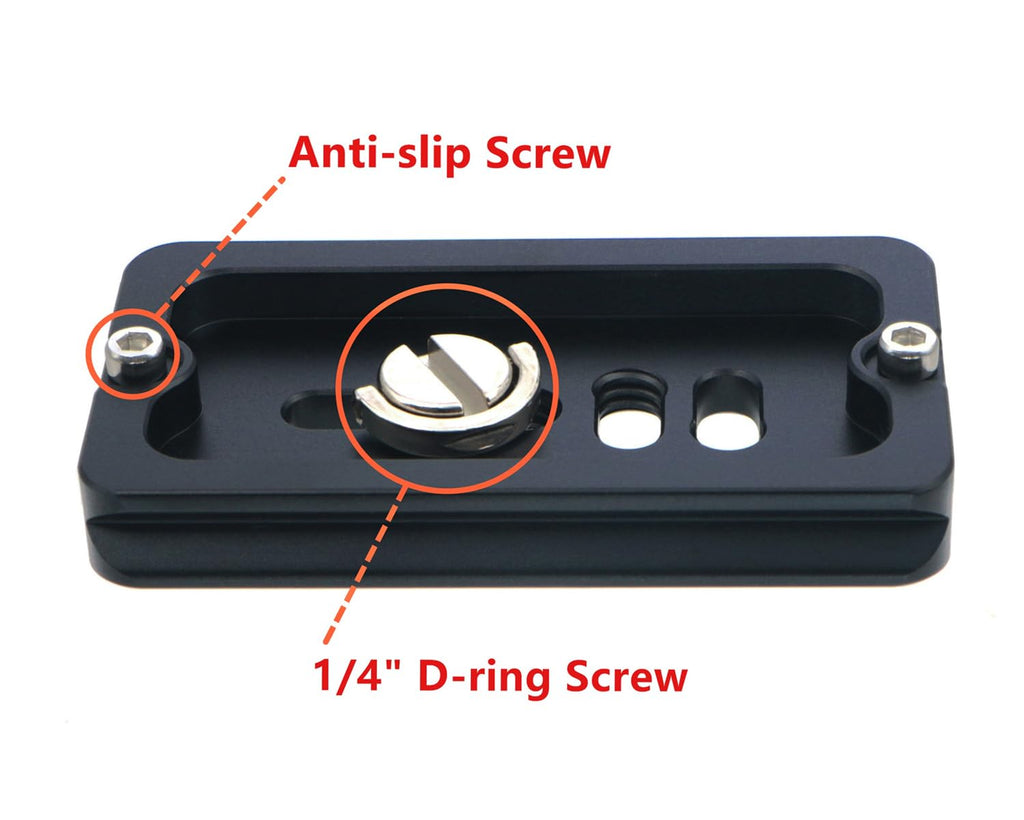 70mm Aluminum Quick Release Plate with 1/4" Screw T531684