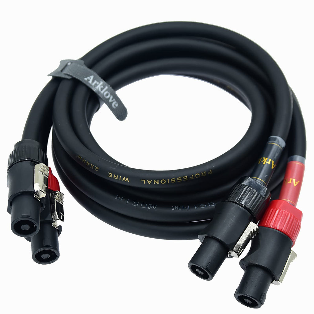 Heavy Duty 2Pack Speakon to Speakon Male Speaker Wire Cable 12awg 15ft A187642