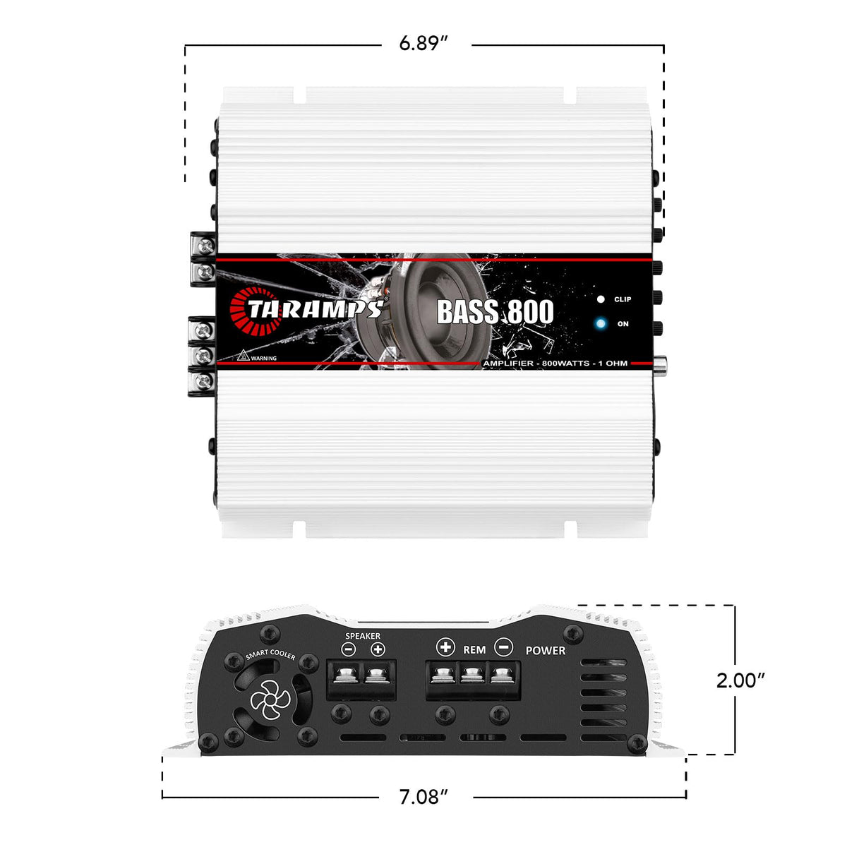 1 Ohm 800W RMS Monoblock Car Subwoofer Amplifier I317