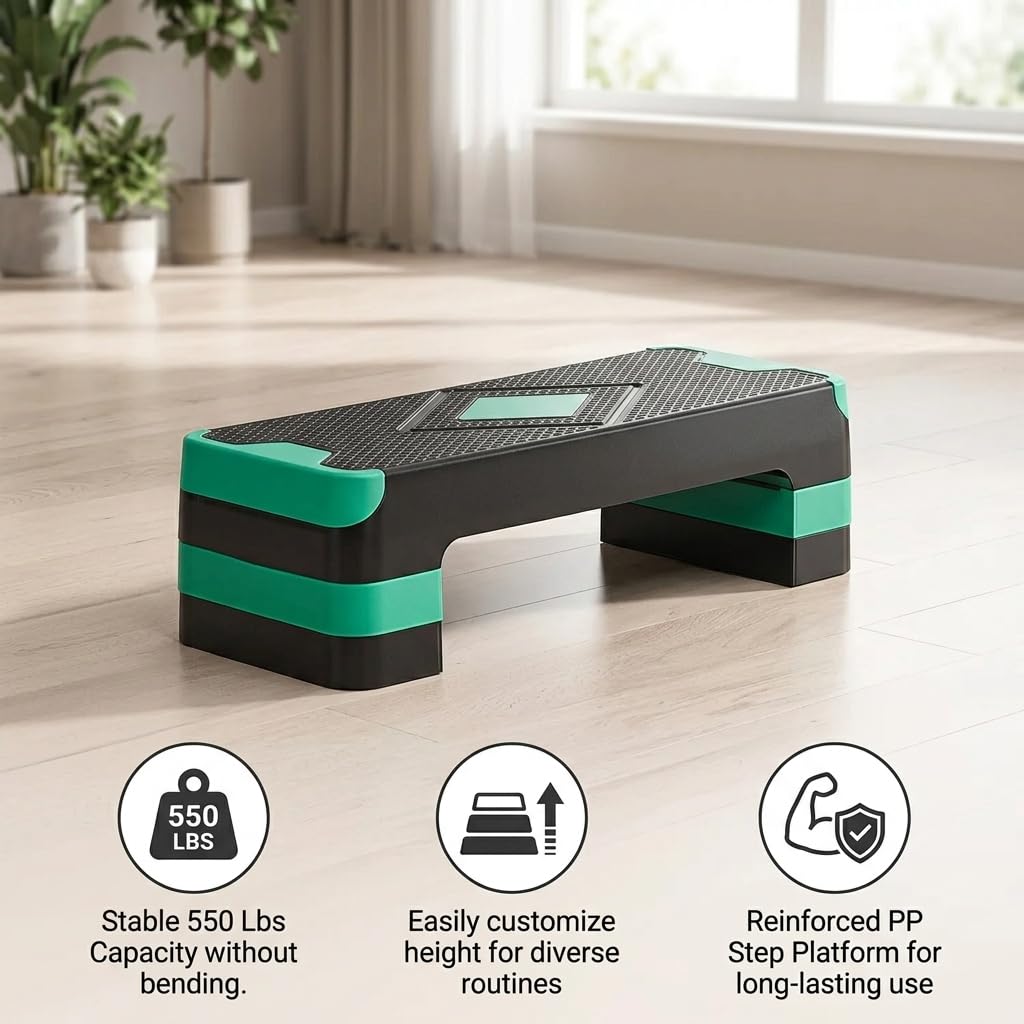 Adjustable Non-Slip Aerobic Step Platform K771