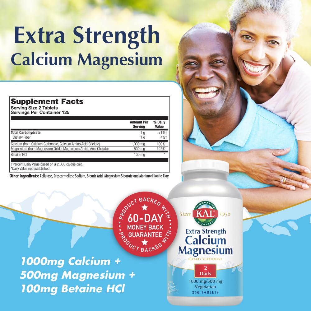 Calcium Magnesium Supplement 250 Tablets K465251