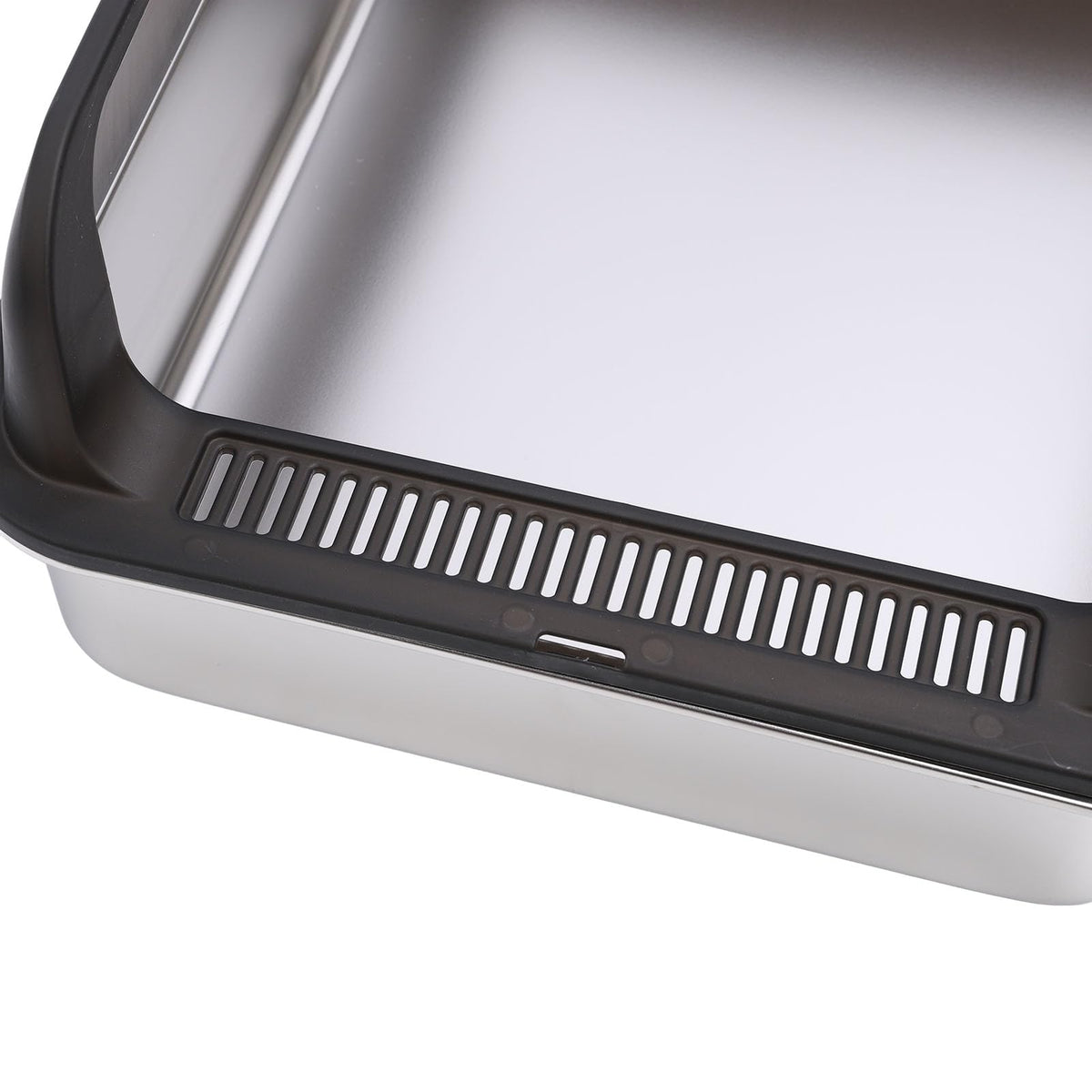 Stainless Steel High Sided Cat Litter Box with Lid S340868