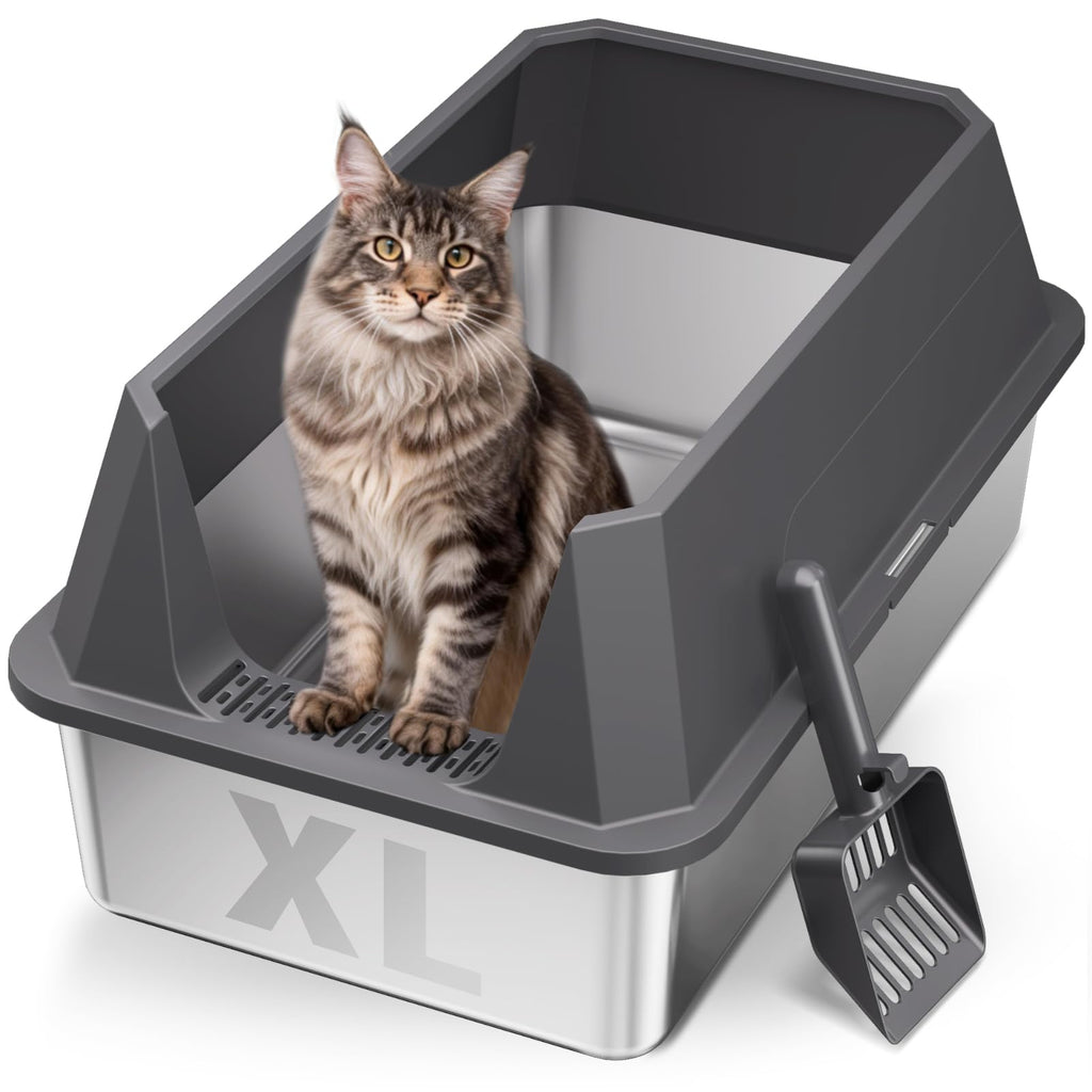 Stainless Steel Litter Box with Scoop A5599