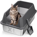 Stainless Steel Litter Box with Scoop A5599