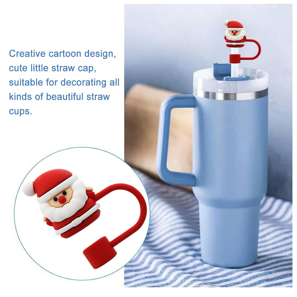 Straw Cover Cap for 30&40 Oz Tumbler, 10mm Reusable Straw Tips Lids V866
