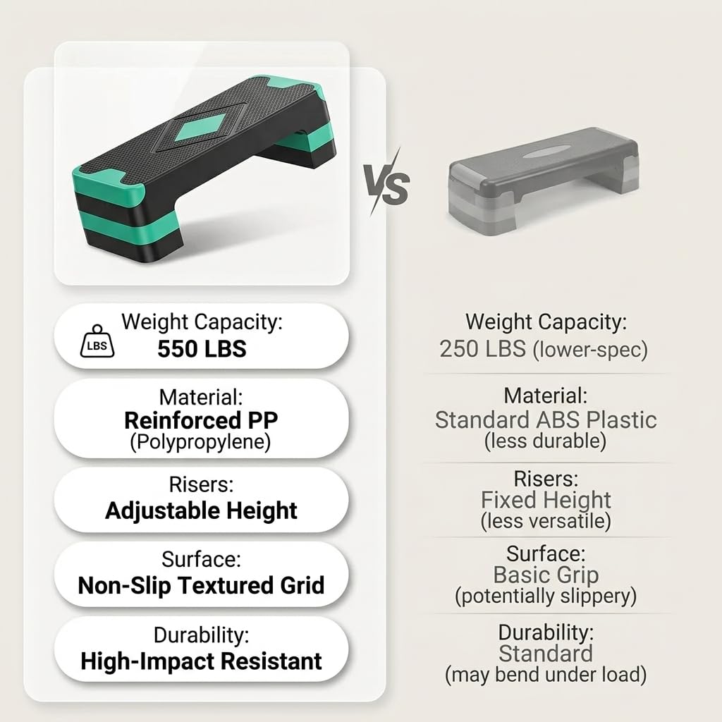 Adjustable Non-Slip Aerobic Step Platform K771