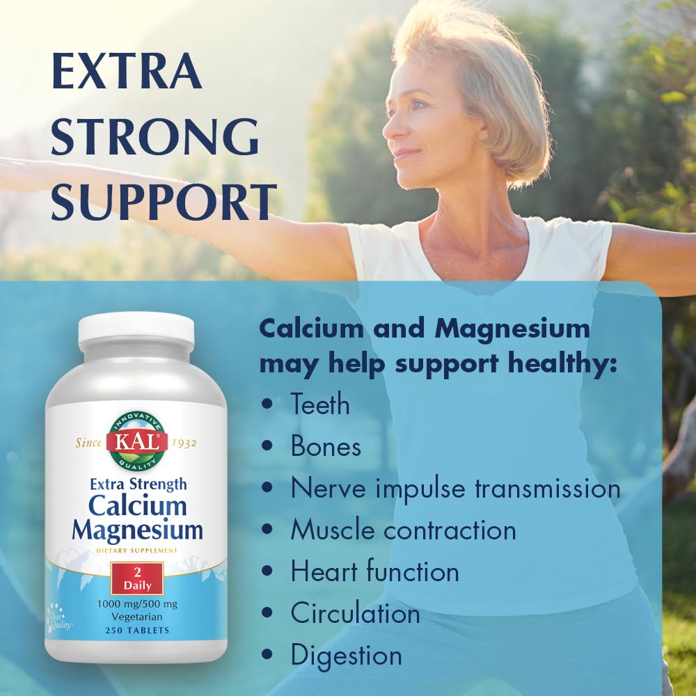 Calcium Magnesium Supplement 250 Tablets K465251