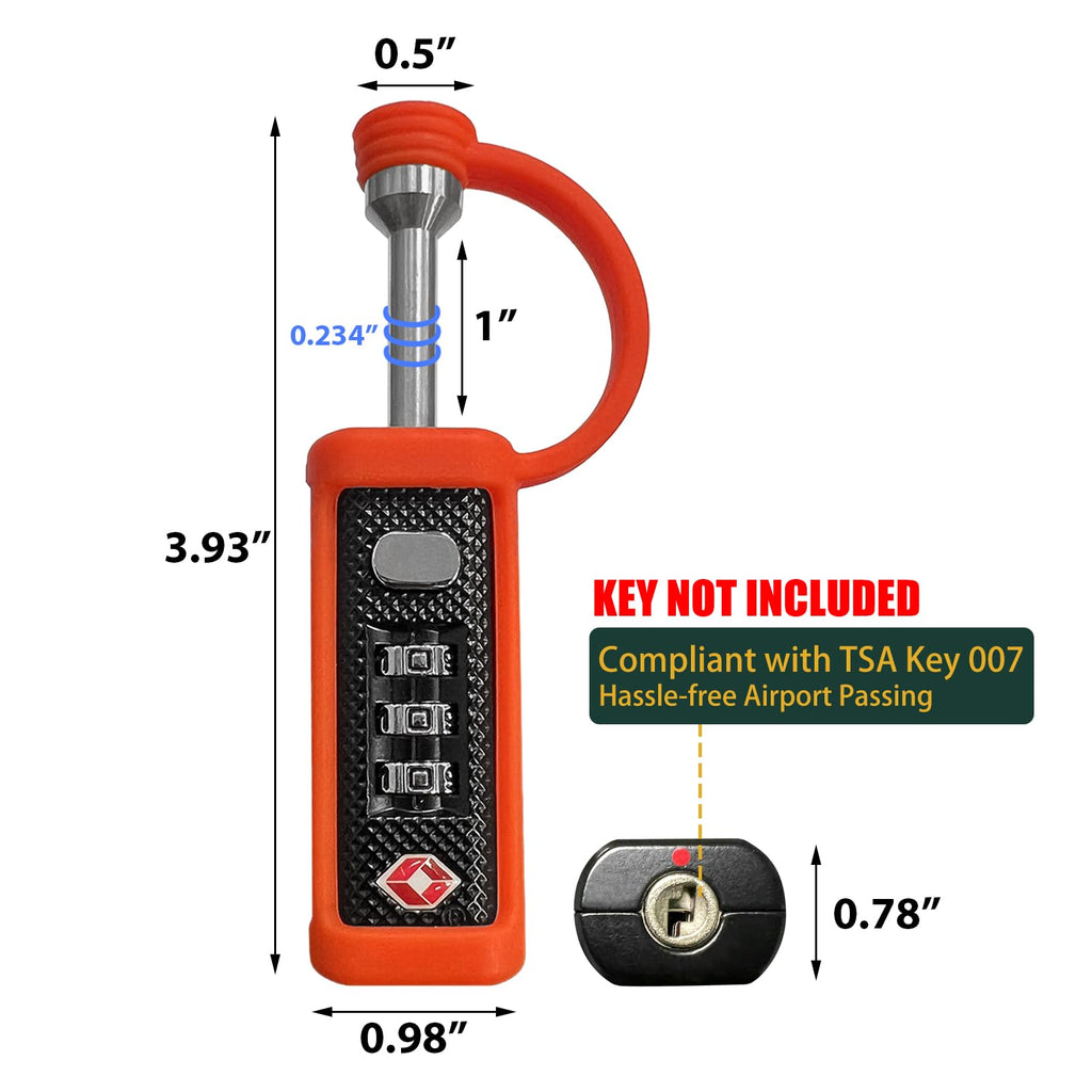 TSA Lock 3-Dial Combo Padlock 2 Pack F193