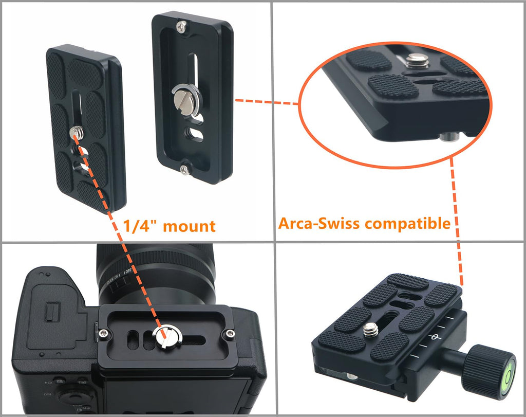70mm Aluminum Quick Release Plate with 1/4" Screw T531684