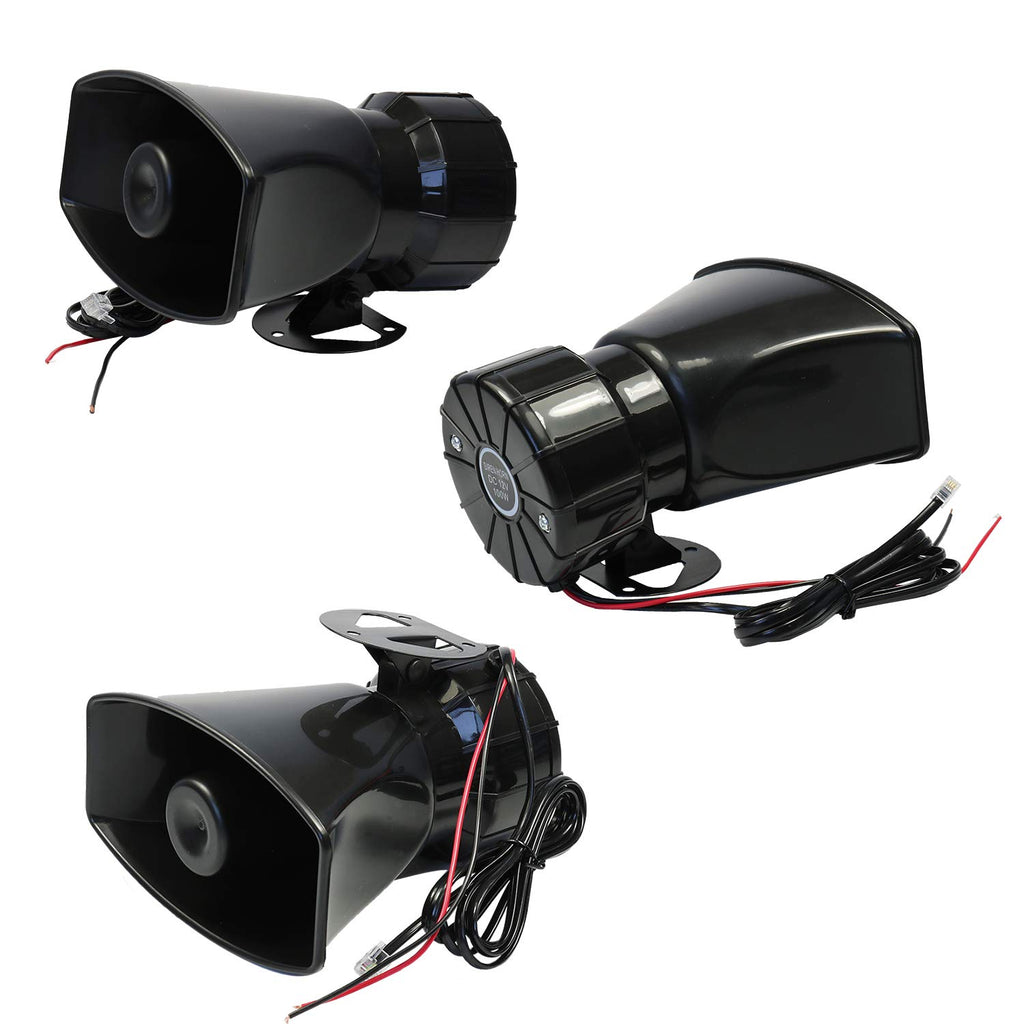 7 Tone 100W 12V Car Siren Horn with Microphone C25925