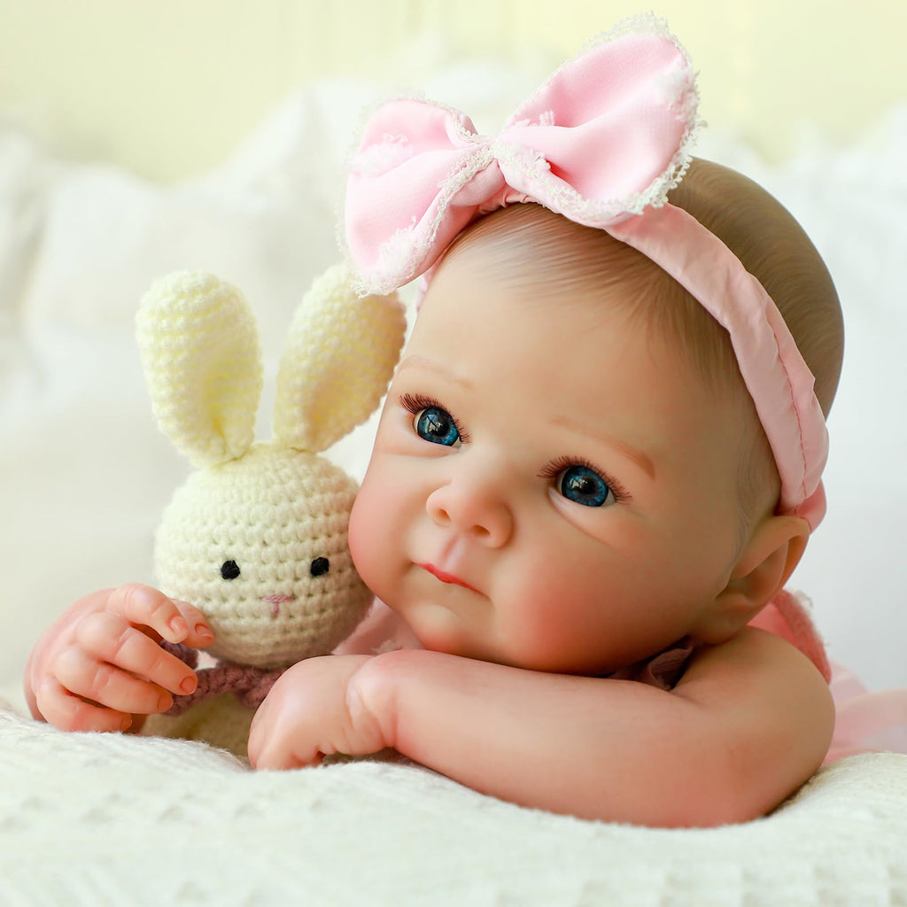 20 Inch Realistic Lifelike Newborn Baby Doll Girl with Vinyl Body S197