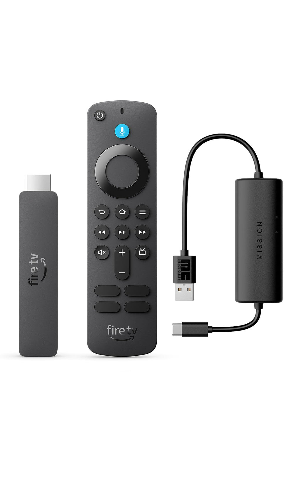 Fire TV Stick HD with USB-C Power Cable E437334