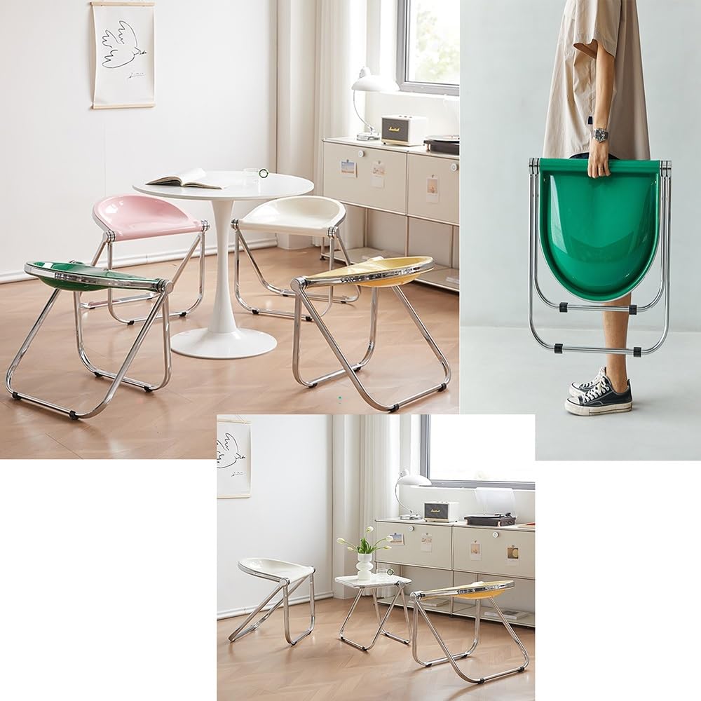 Black Acrylic Folding Chair M991444