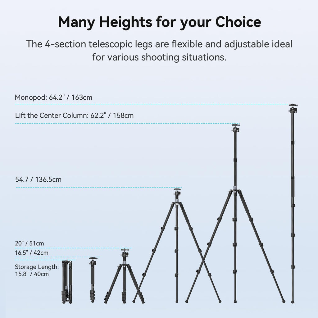 Carbon Fiber Camera Ball Head Tripod J30454