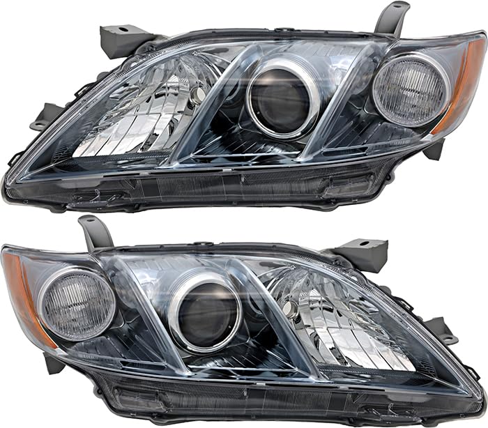 Toyota Camry Hybrid Headlights Lamps 2007 2008 2009 C4514
