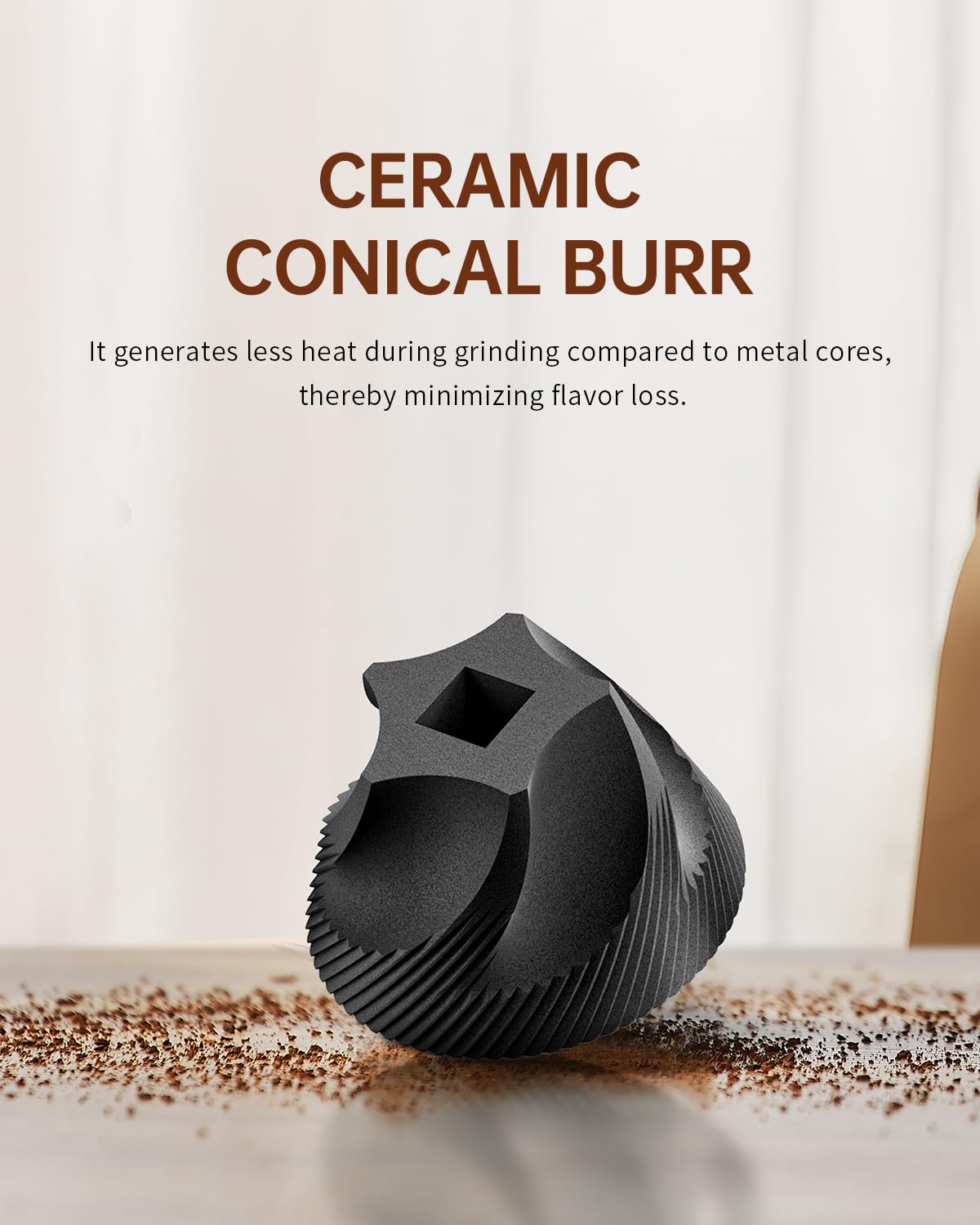 Manual Coffee Grinder with Ceramic Conical Burr I88803