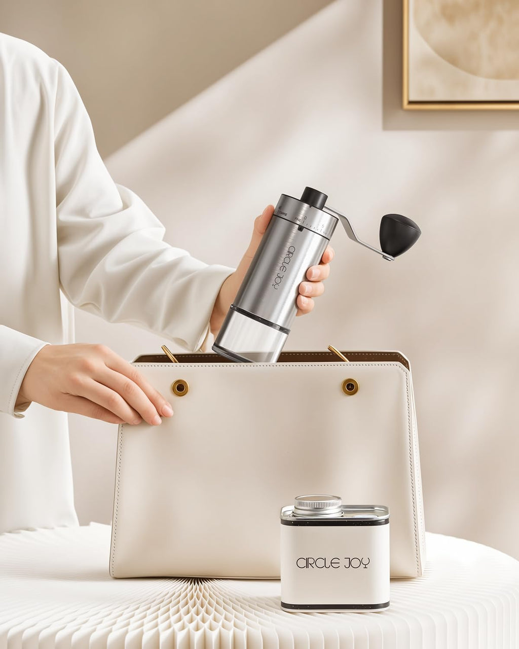 Manual Coffee Grinder with Ceramic Conical Burr I88803