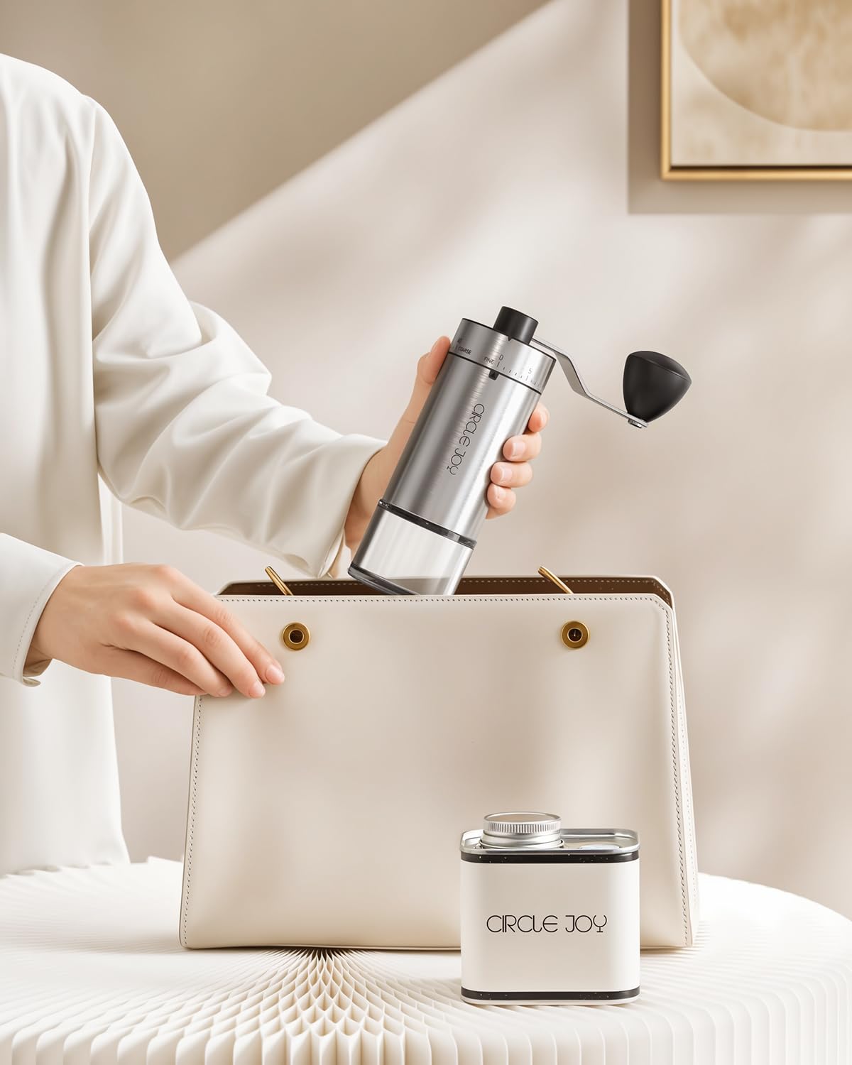 Manual Coffee Grinder with Ceramic Conical Burr I88803