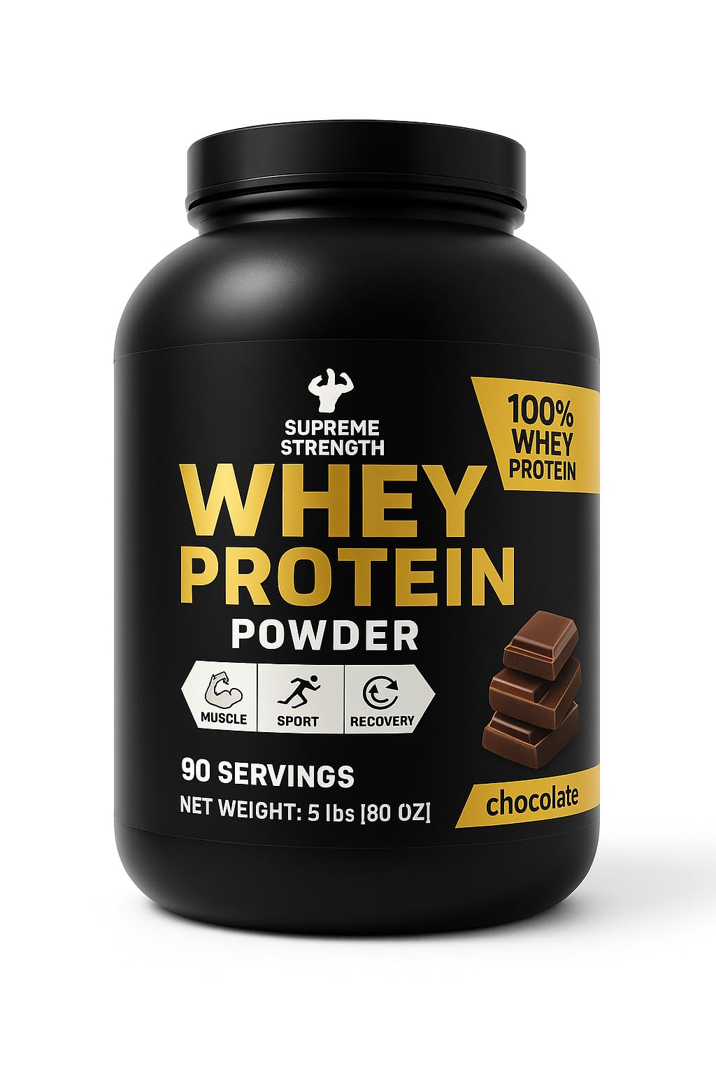 Whey Protein Powder 5 lbs Chocolate U827767
