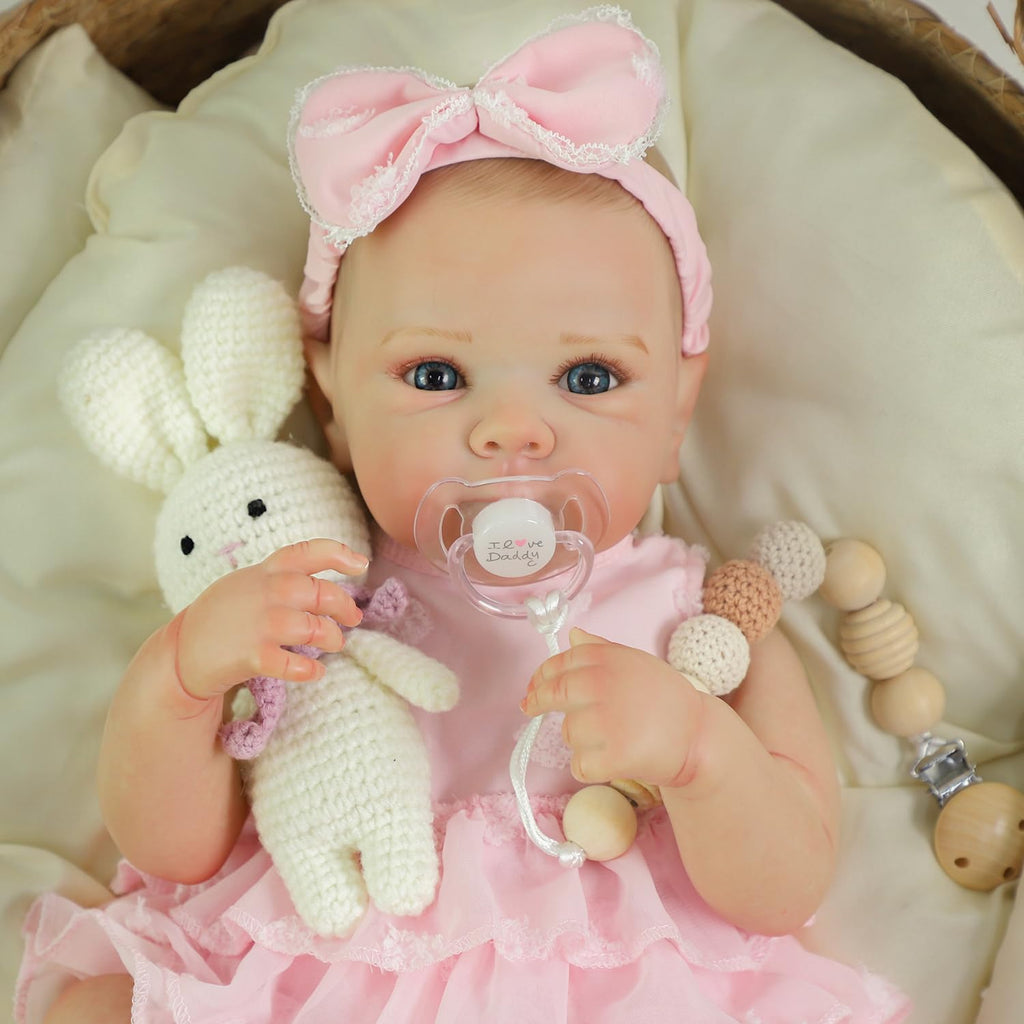 20 Inch Realistic Lifelike Newborn Baby Doll Girl with Vinyl Body S197