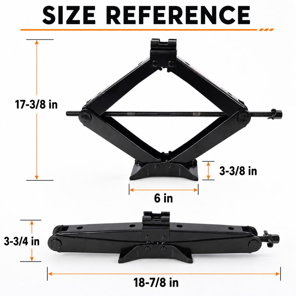 3 Ton Scissor Car Jack Kit with Ratchet Wrench P84189