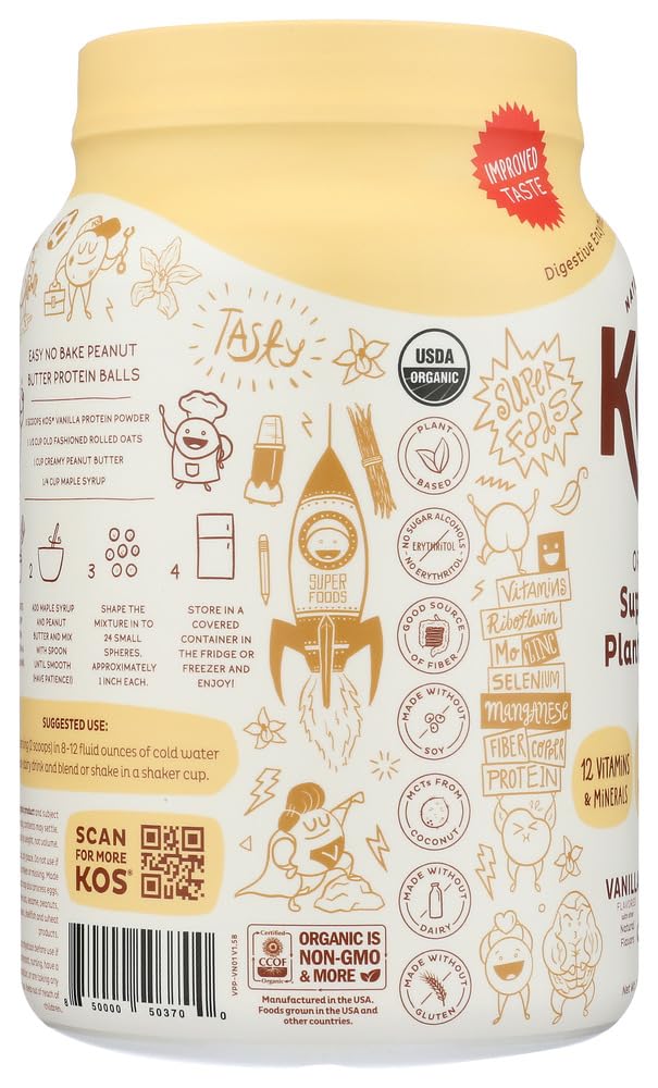 Organic Vanilla Plant Based Protein Powder C14105