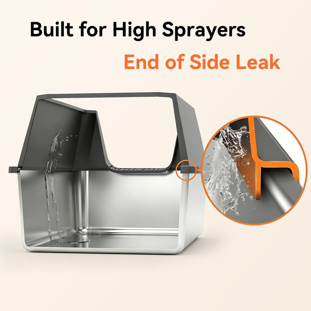 Stainless Steel Litter Box with Scoop A5599