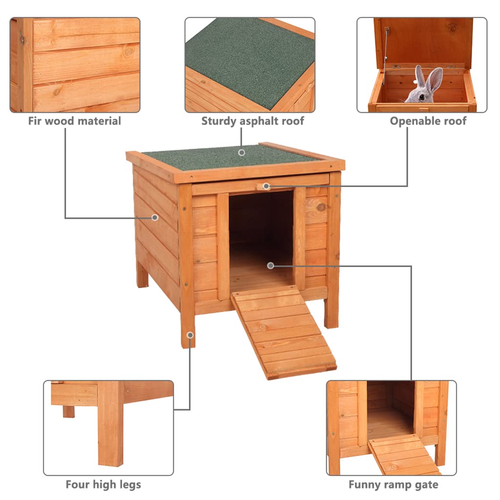 Weatherproof Wooden Cat House N154643