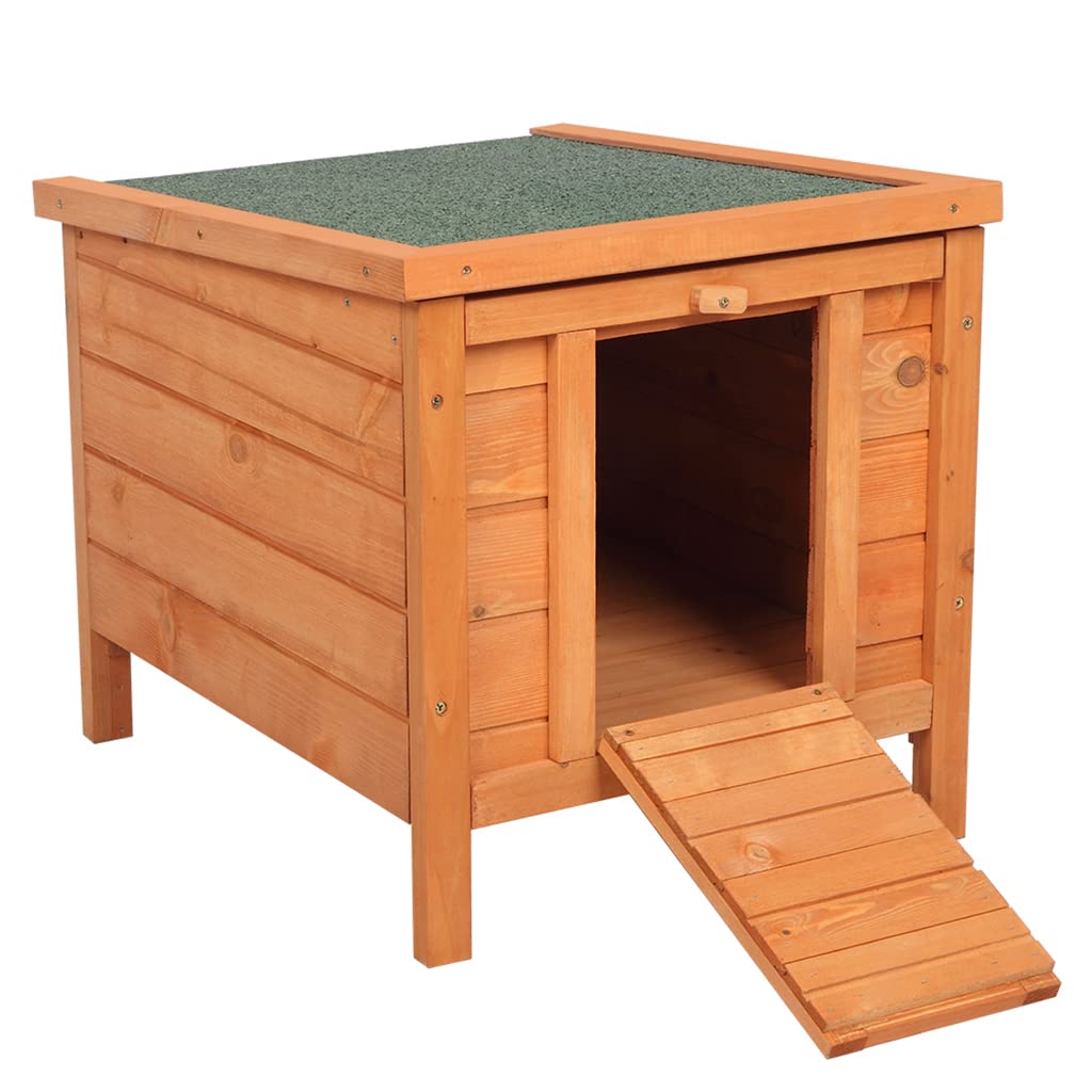 Weatherproof Wooden Cat House N154643