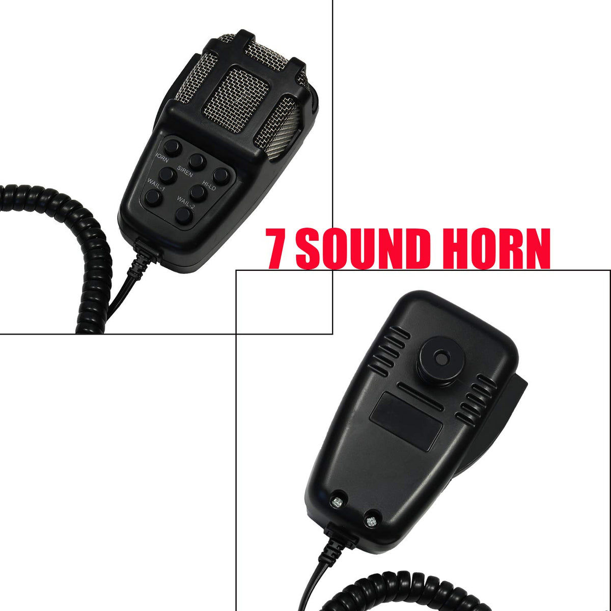 7 Tone 100W 12V Car Siren Horn with Microphone C25925