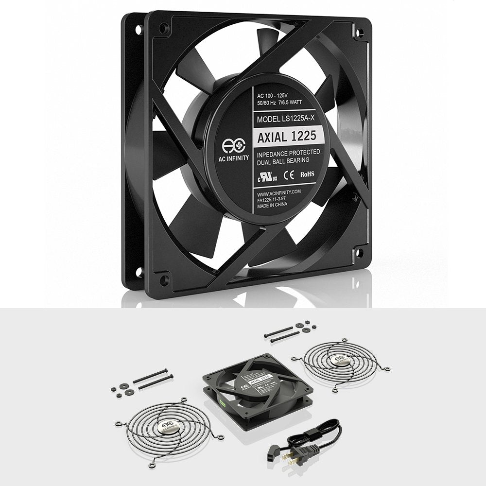 Quiet Muffin Fan 5" 120V AC 120mm x 25mm Z47918